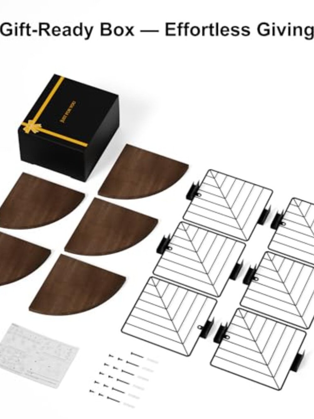 New Corner Shelf Wall Mount of 5 Tier, Rustic Wood Floating Shelves Wall Shelves - Picture 4 of 7